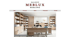 Desktop Screenshot of meblux-salony.pl