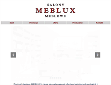 Tablet Screenshot of meblux-salony.pl
